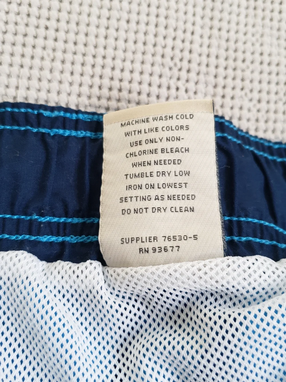 St. John's Bay Men's  Bright Blue Swim Trunks with‎ Drawstring XXL